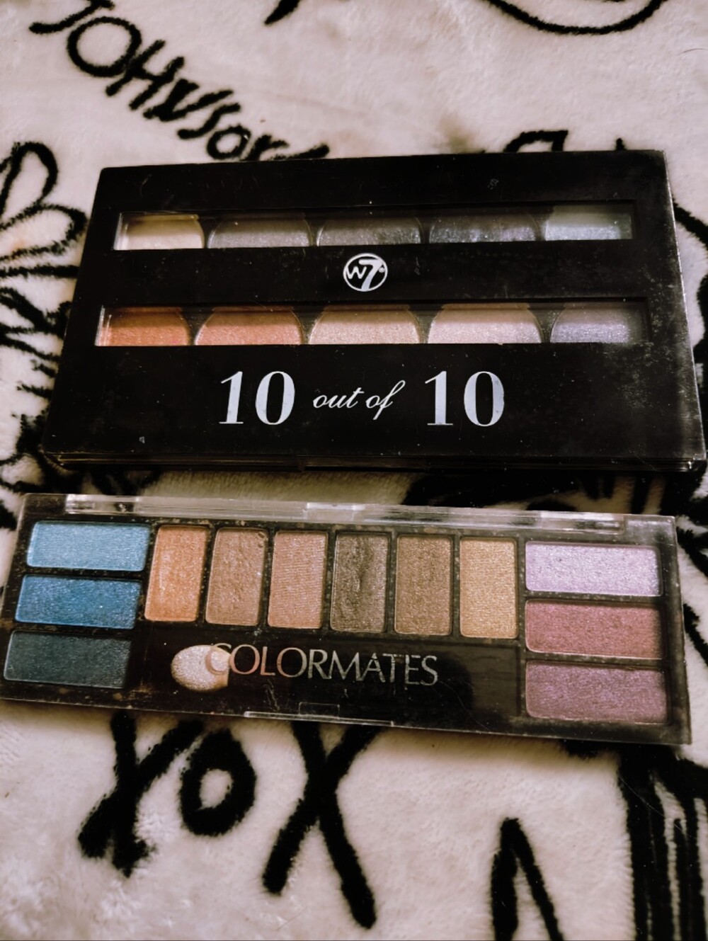 Eyeshadow Palette Bundle NRW W7 10 Out Of 10 And NEW ColorMates 12 Shades
